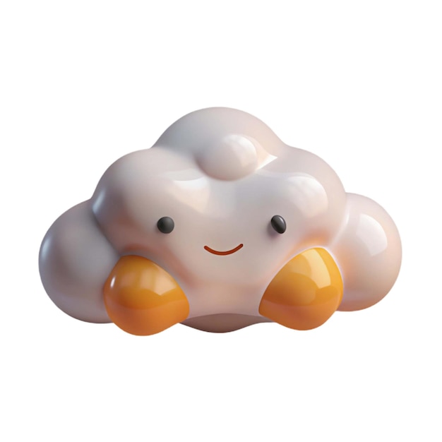 a white egg shaped object with a smiley face on it