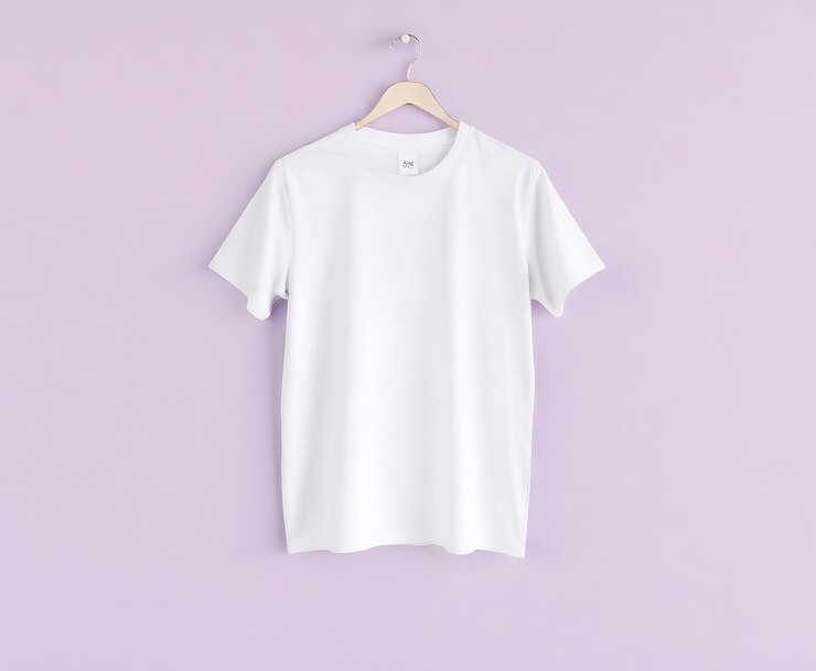 a white shirt hanging on a hanger with a white shirt hanging on it