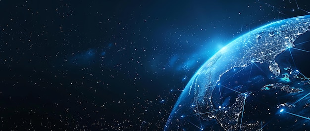 a world with a blue background and a globe with the text  power  on the bottom