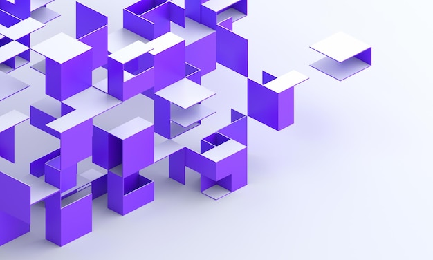 Abstract background 3d render modern geometric design