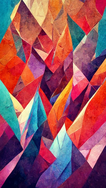Abstract background consisting of triangles Gradient color