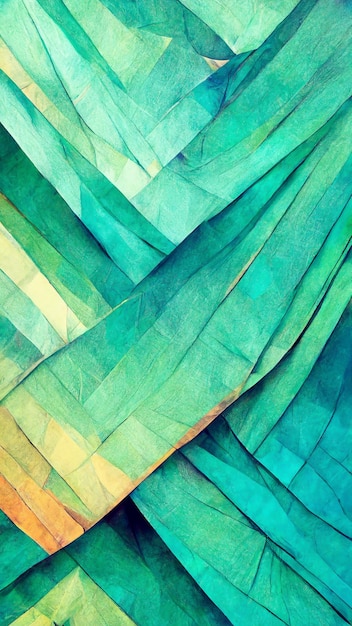 abstract background consisting of triangles gradient green color