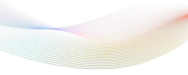 abstract background with a glowing wave shiny moving lines design element on a white background