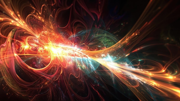 Abstract digital artwork rendering of a glowing pink vortex or portal AIG53F