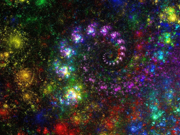 abstract fractal background 3d rendering