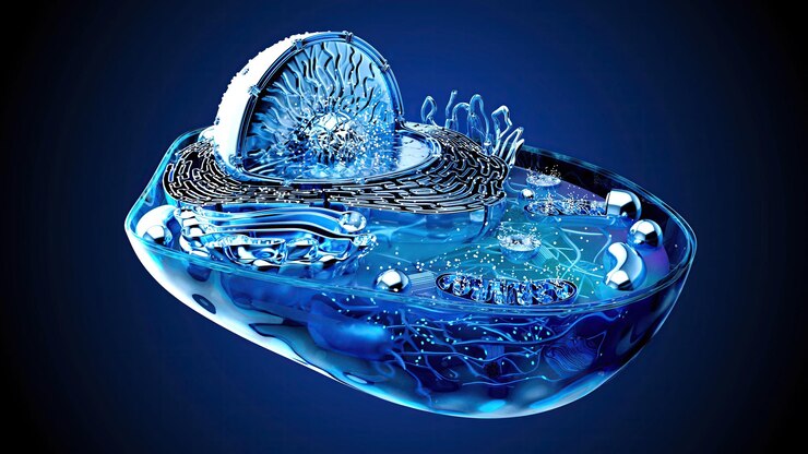 Foto abstract illustration of the biological cell