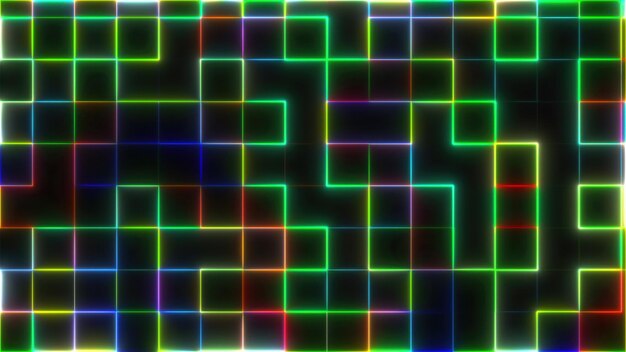 abstract lines form squares computer generated d render