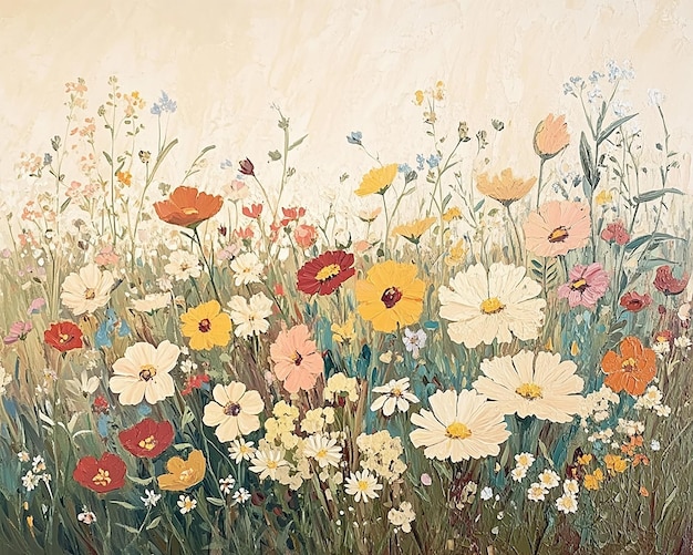 abstract oil painting flowers wallpaper art oil painting background