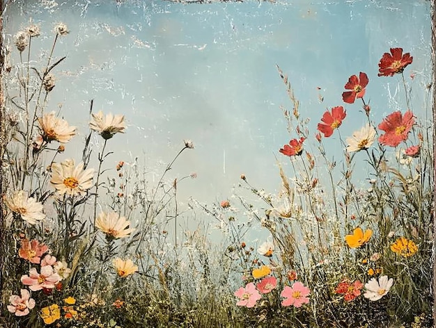 abstract oil painting flowers wallpaper art oil painting background