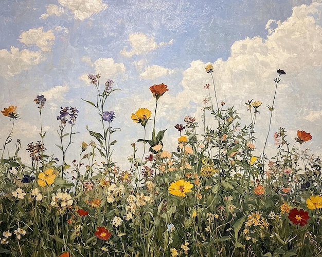 abstract oil painting flowers wallpaper art oil painting background