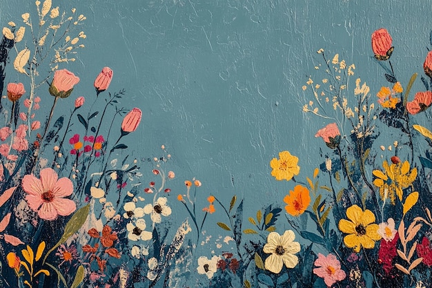 abstract oil painting flowers wallpaper art oil painting background