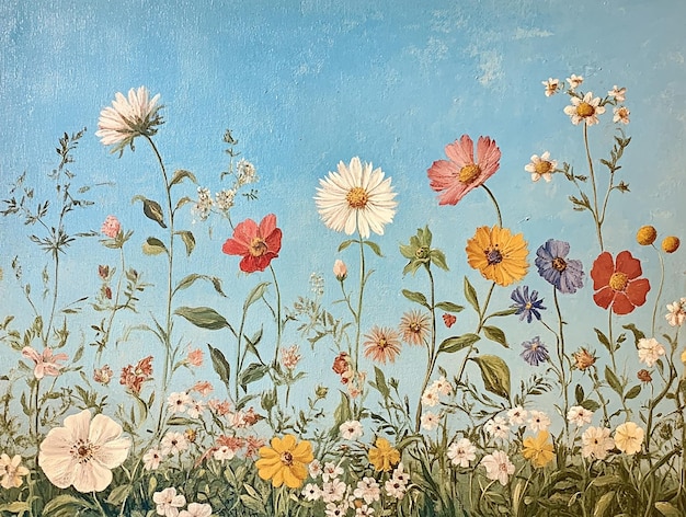 abstract oil painting flowers wallpaper art oil painting background