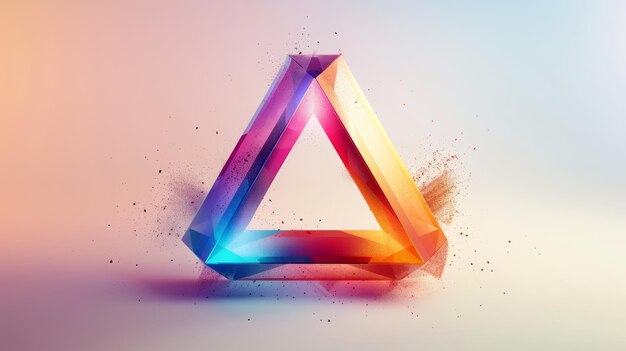 Abstract Triangle Background 3D Triangles Polygonal Wave Backdrop for text