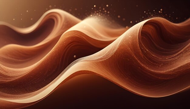 Abstract Waving Particle Technology Background Design Abstract wave moving dots flow particles