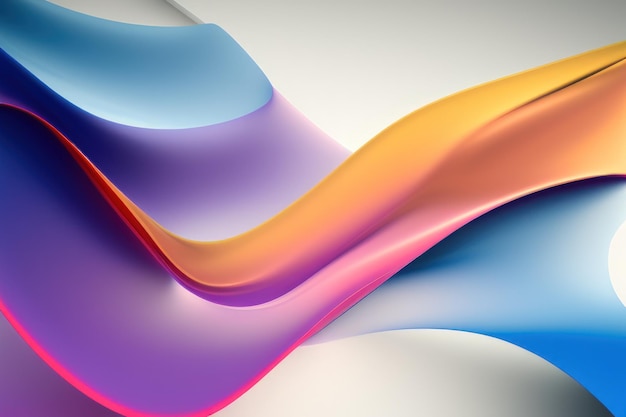 Abstract wavy colorful gradient background