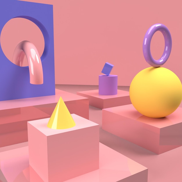 Abstrakt 3D-bakgrunnsbilde