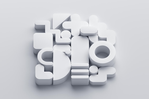 Abstrakt 3D-rendering
