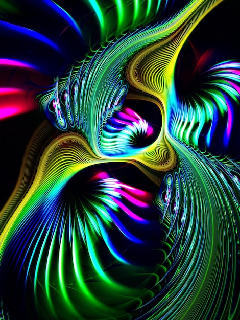 Abstrakt fraktal bakgrunn 3D-rendering