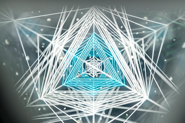 Abstrakt kaleidoskopbakgrunn. Vakker kaleidoskoptekstur i flere farger. Unik kaleidoskopdesign.