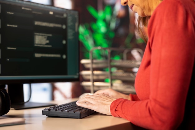 ai powered chatbot system running on a desktop and generating responses