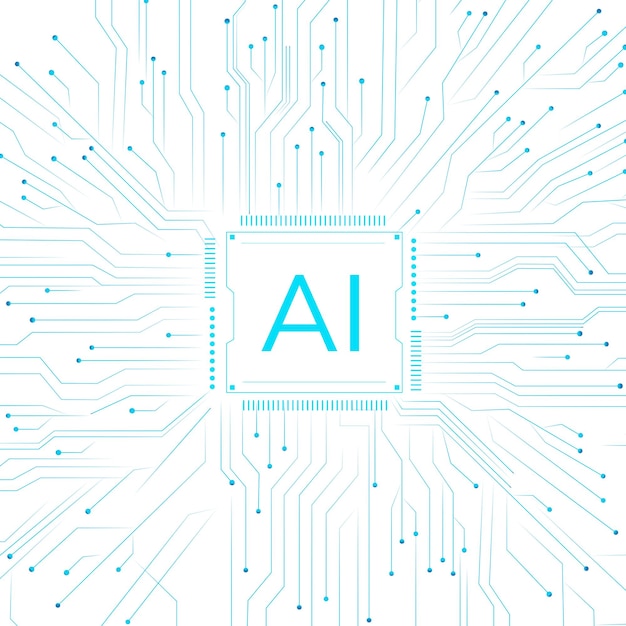 ai technology microchip background png digital transformation concept