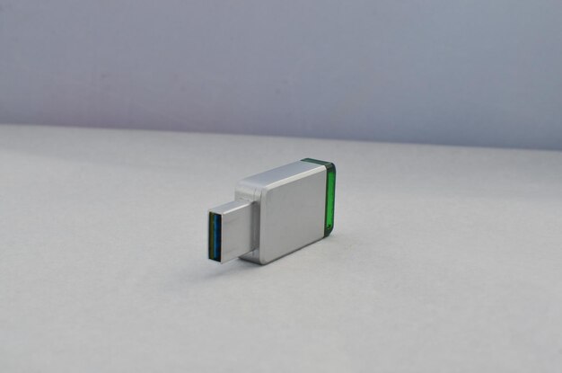 aluminum flash drive closeup modern and sturdy usb storage stick conveying the idea of efficient flash drive in sophisticated design