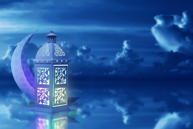Arabisk lykt Ramadan kareem bakgrunn