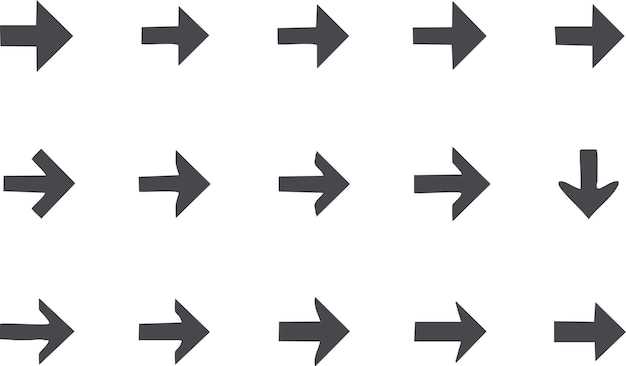 arrow icon mega set of vector arrows black arrows icons arrow vector collection set different