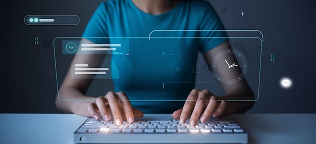 artificial intelligence asking assistance automated backgrounds big data cloud computing