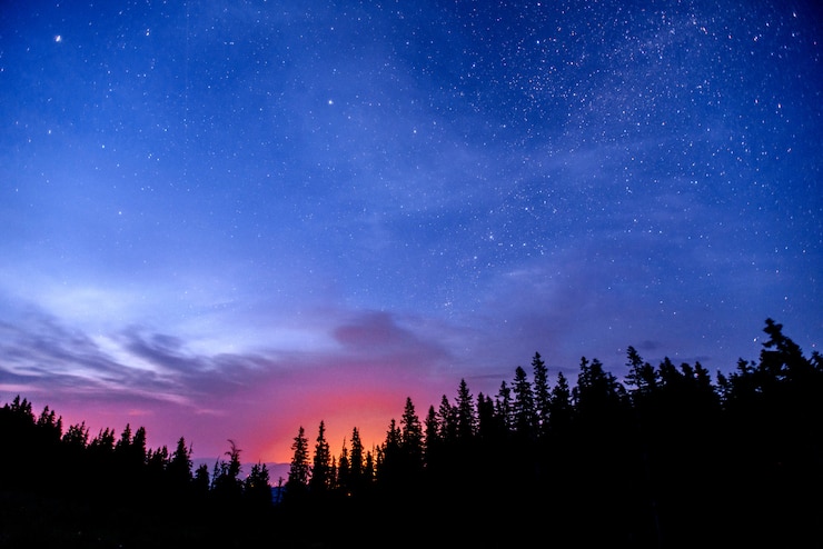 Foto astrofoto av dyp himmel
