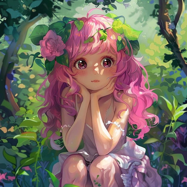 Bakgrunnsbilde av anime-illustrasjon