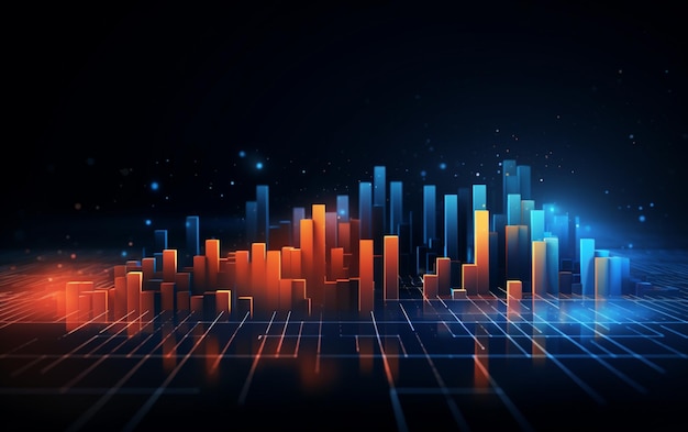 Bakgrunnskonsept med abstrakt datadesign