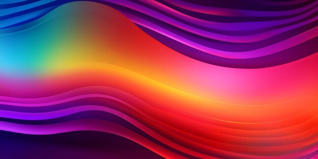 Banner design on colorful background Vibrant style template Texture backdrop Modern illustration Iridescent background Colorful bright neon template Gradient rainbow pattern