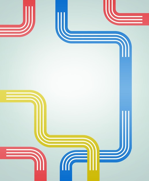 bending routes abstract background decoration paths and curves presentation slides cover