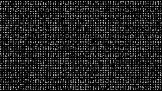 binary computer code background digital background matrix 3d rendering