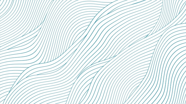 Blå hvit minimal lineære bølger abstrakt futuristisk teknologibakgrunn