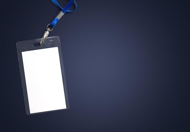 Blank badge mockup isolated on grey background