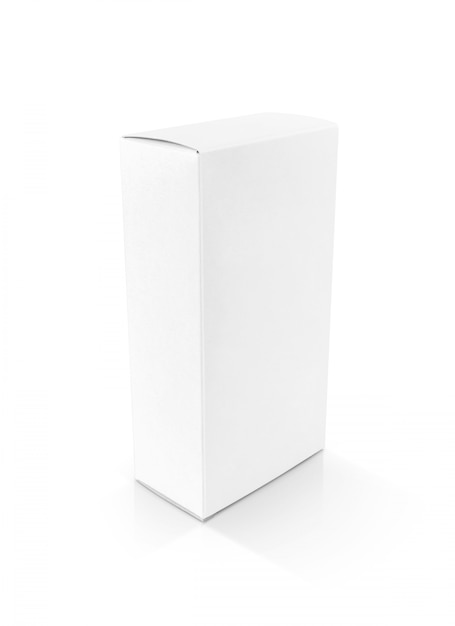 Blank packaging white paper cardboard box for product design