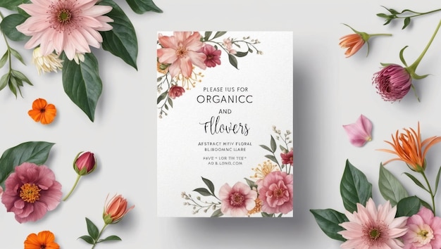 Blomsterarrangement med diverse fargerike blomster og grønt på hvit bakgrunn