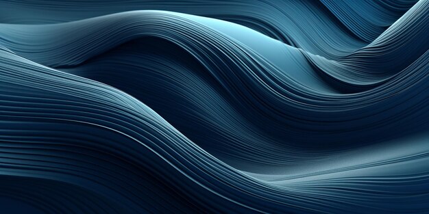 Blue and gray digital wallpaper waves Background Generative Ai
