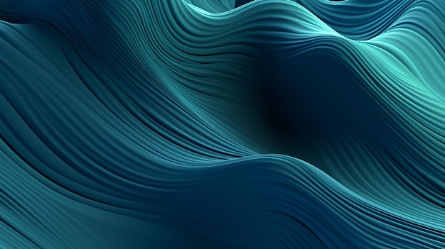 Blue and gray digital wallpaper waves Background Generative Ai