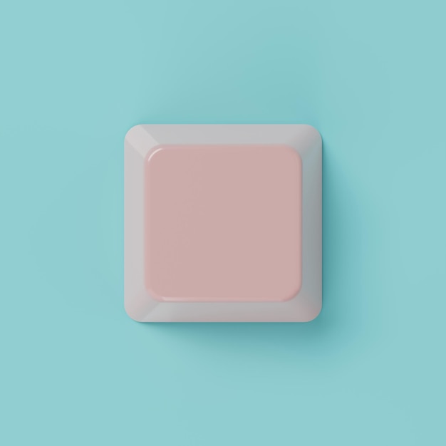 blue and pink color keyboard input button on background abstract object and technology concept 3d illustration rendering