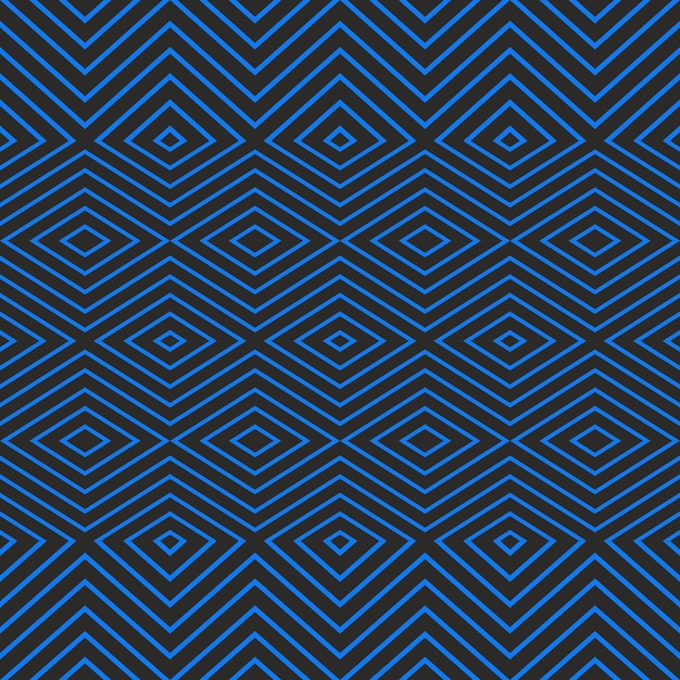blue diamond line pattern on black