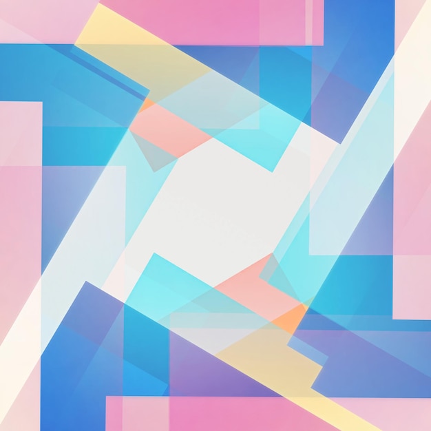 blue square shapes transparency colors geometric