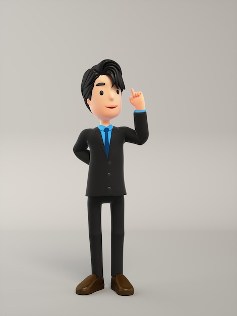 business people 3d cartoon