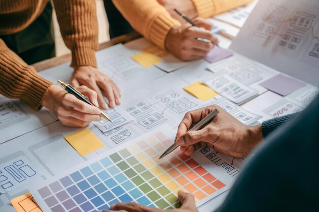 business people meeting concept design ideas at office