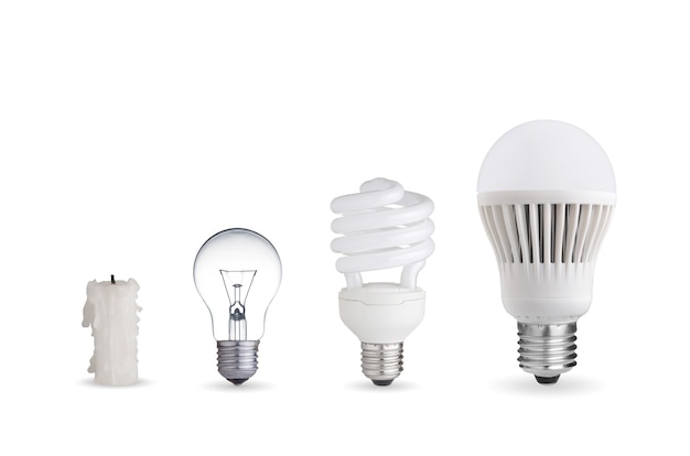 Candle tungsten bulbfluorescent bulb and LED bulb