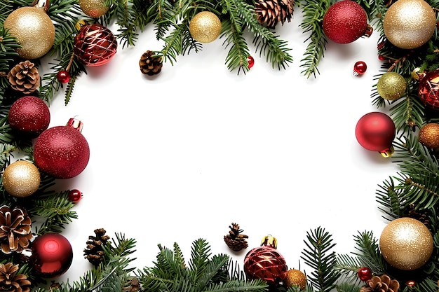 Christmas Mockup with Christmas Tree Decorations