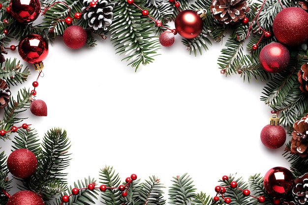 Christmas Mockup with Christmas Tree Decorations