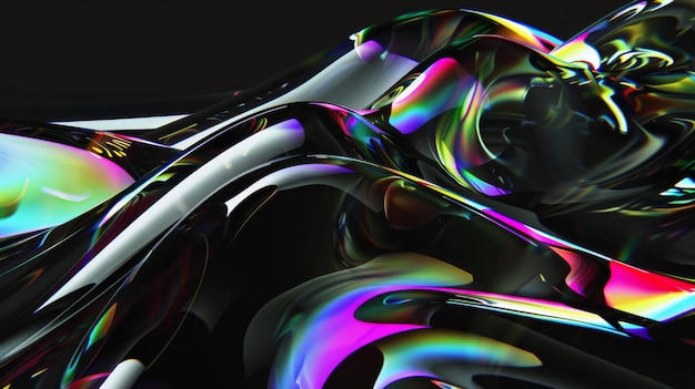 chromatic visions black canvas distorted translucence